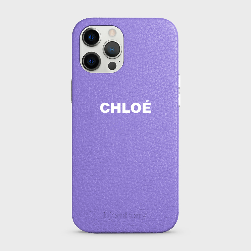 iPhone 12 Pro Max Personalised Leather Case - Name - 18