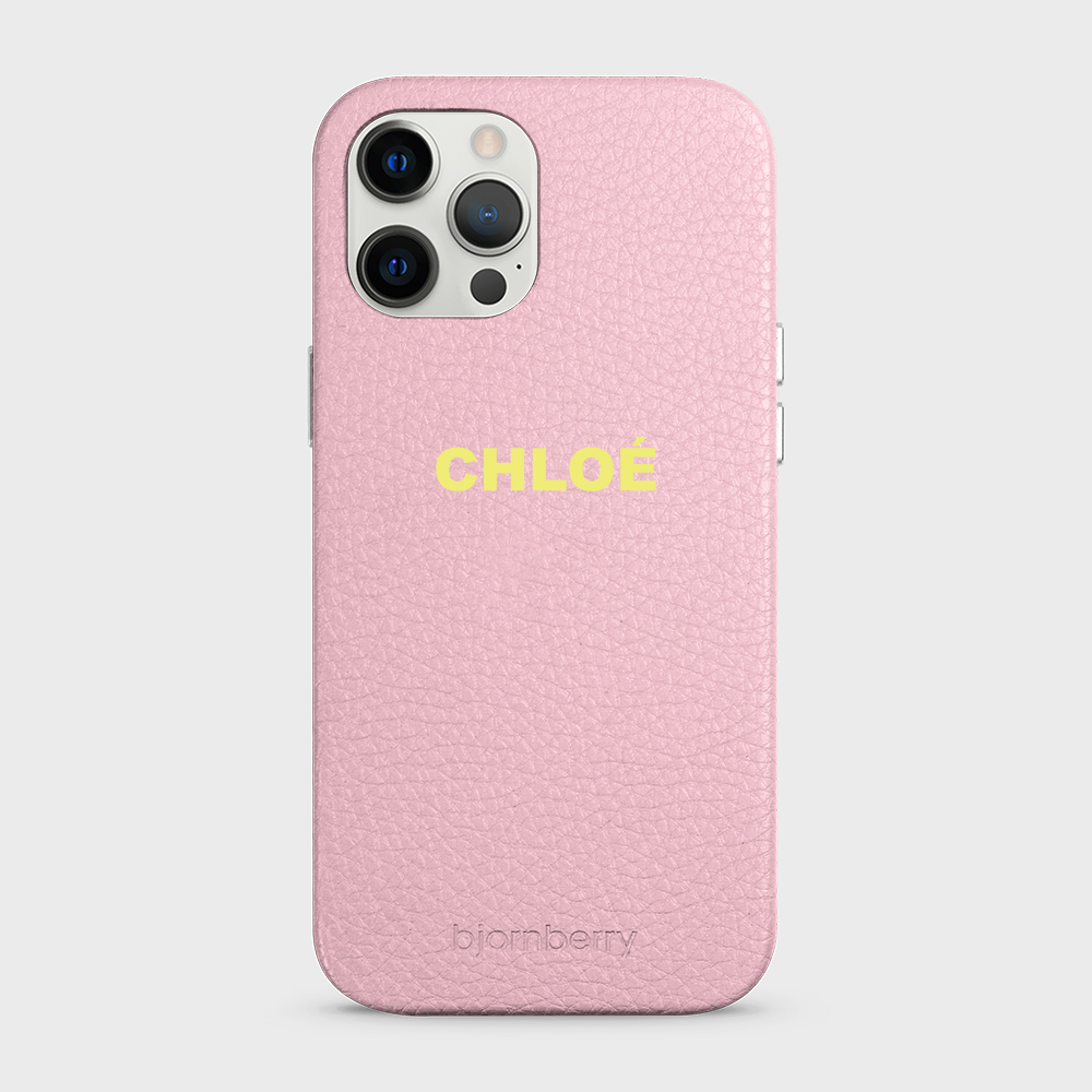 iPhone 12 Pro Max Personalised Leather Case - Name - 14