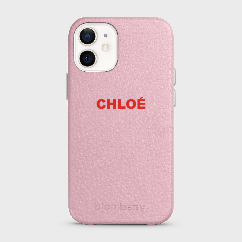 iPhone 12 Mini Personalised Leather Case - Name - 4