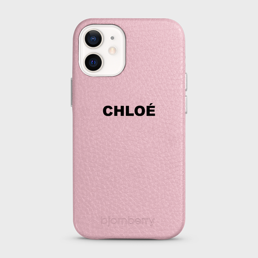 iPhone 12 Mini Personalised Leather Case - Name - 5