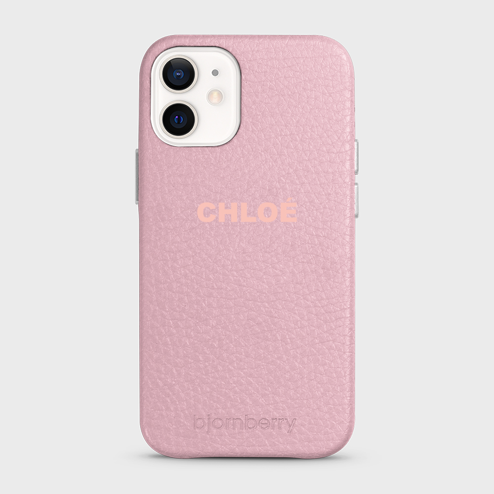 iPhone 12 Mini Personalised Leather Case - Name - 3