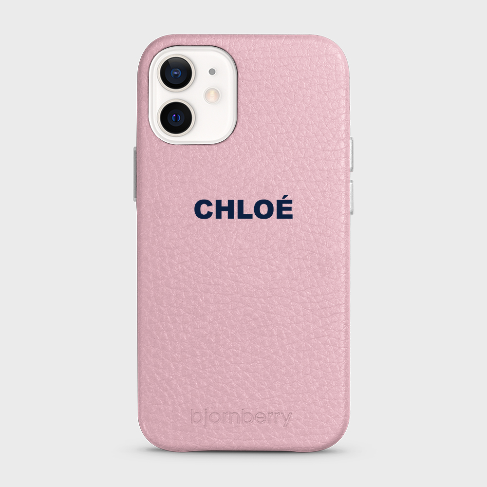 iPhone 12 Mini Personalised Leather Case - Name - 8