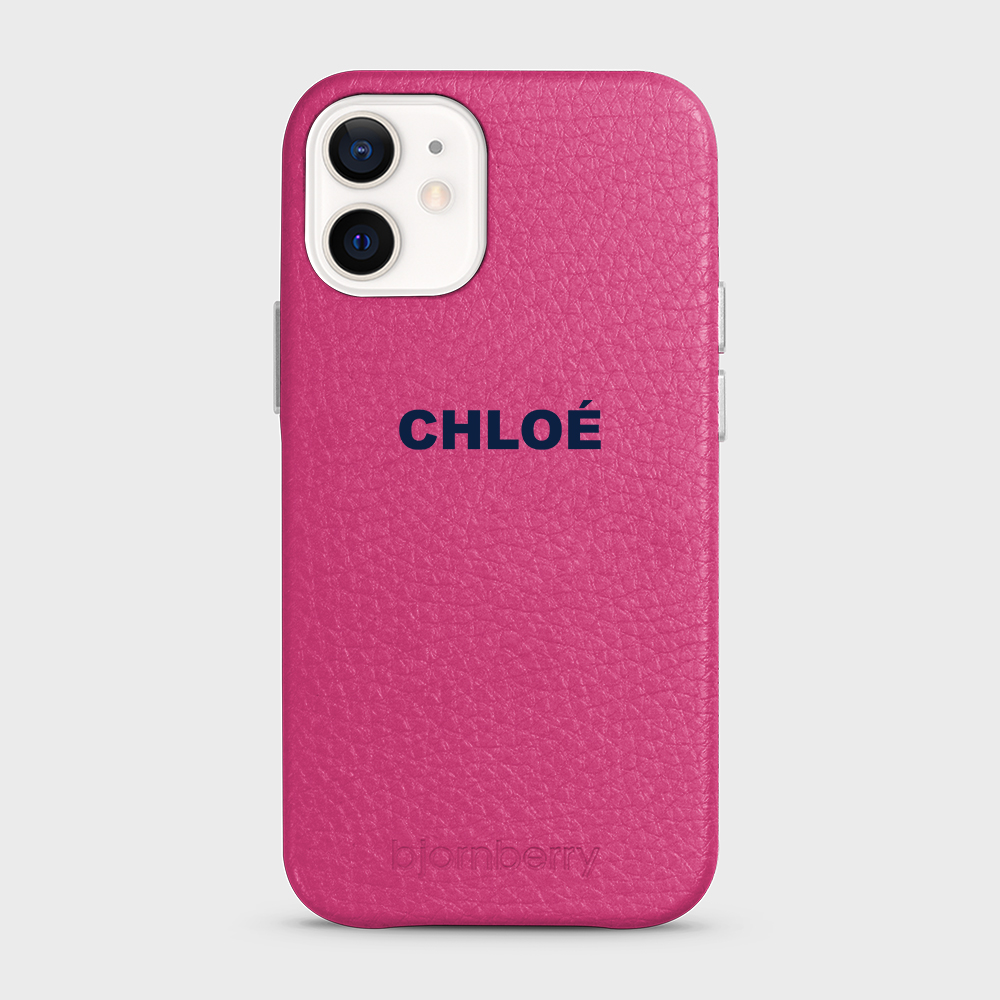 iPhone 12 Mini Personalised Leather Case - Name - 20