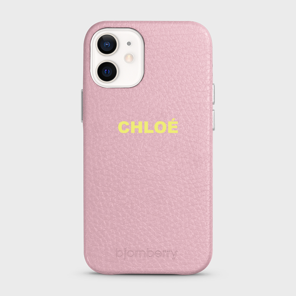 iPhone 12 Mini Personalised Leather Case - Name - 7