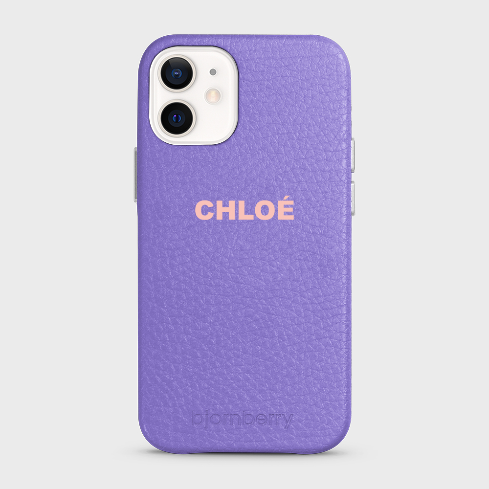 iPhone 12 Mini Personalised Leather Case - Name - 10