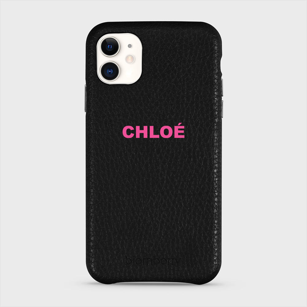 iPhone 11 Personalised Leather Case - Name - 30