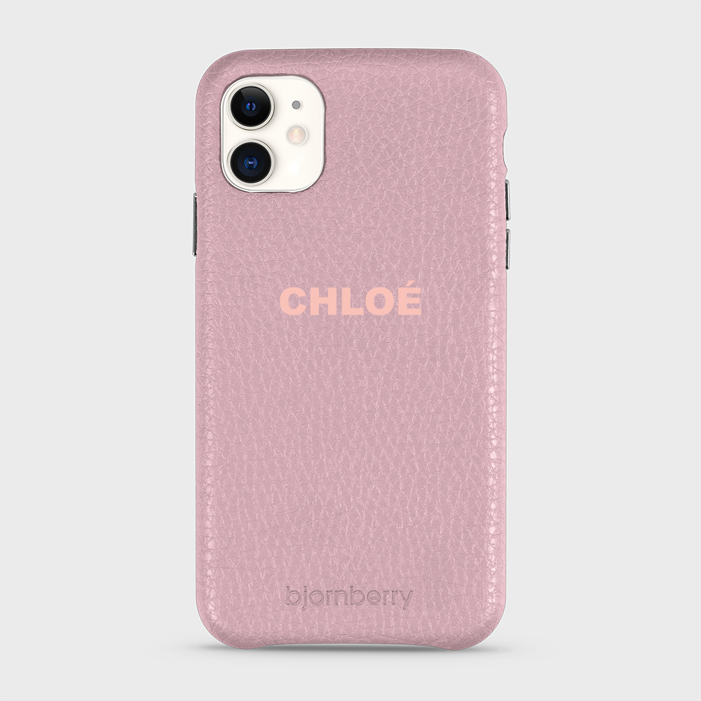 iPhone 11 Personalised Leather Case - Name - 24