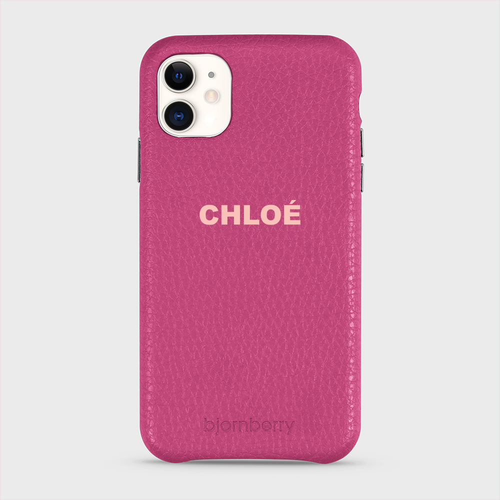 iPhone 11 Personalised Leather Case - Name - 3