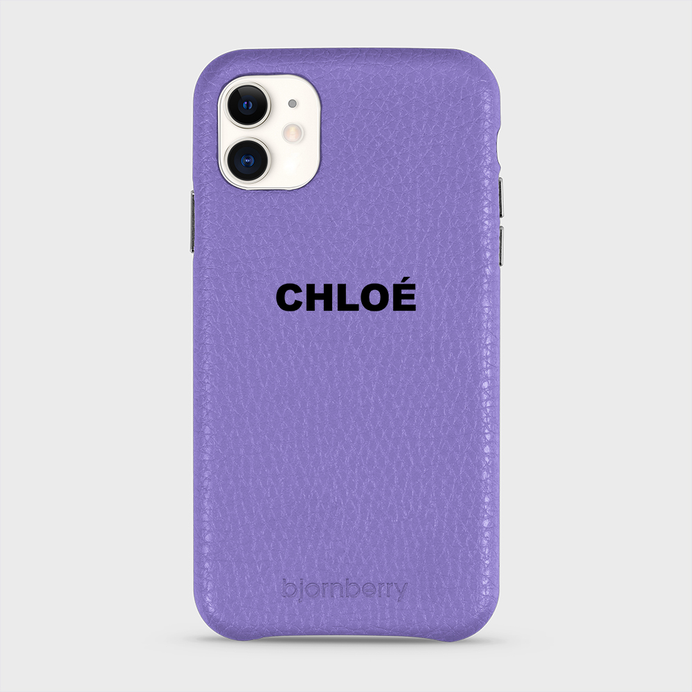 iPhone 11 Personalised Leather Case - Name - 19