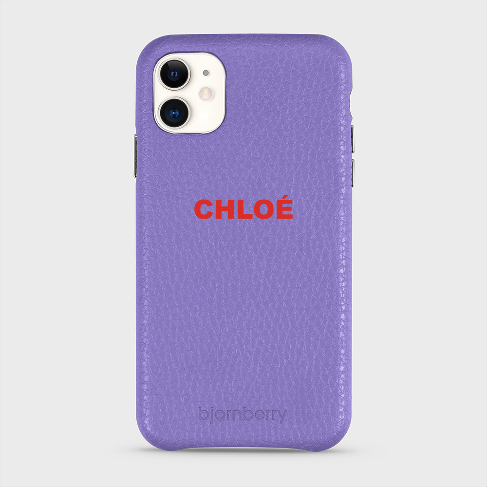 iPhone 11 Personalised Leather Case - Name - 18