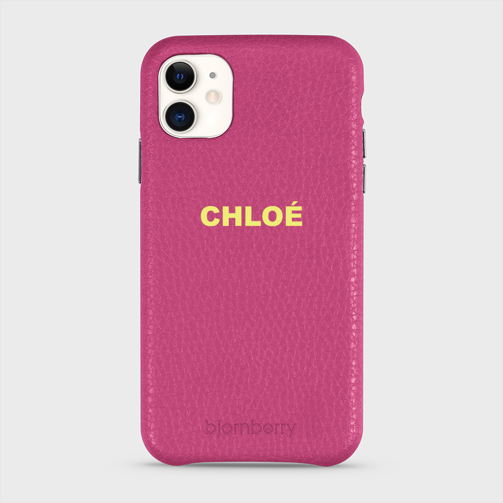 iPhone 11 Personalised Leather Case - Name - 6