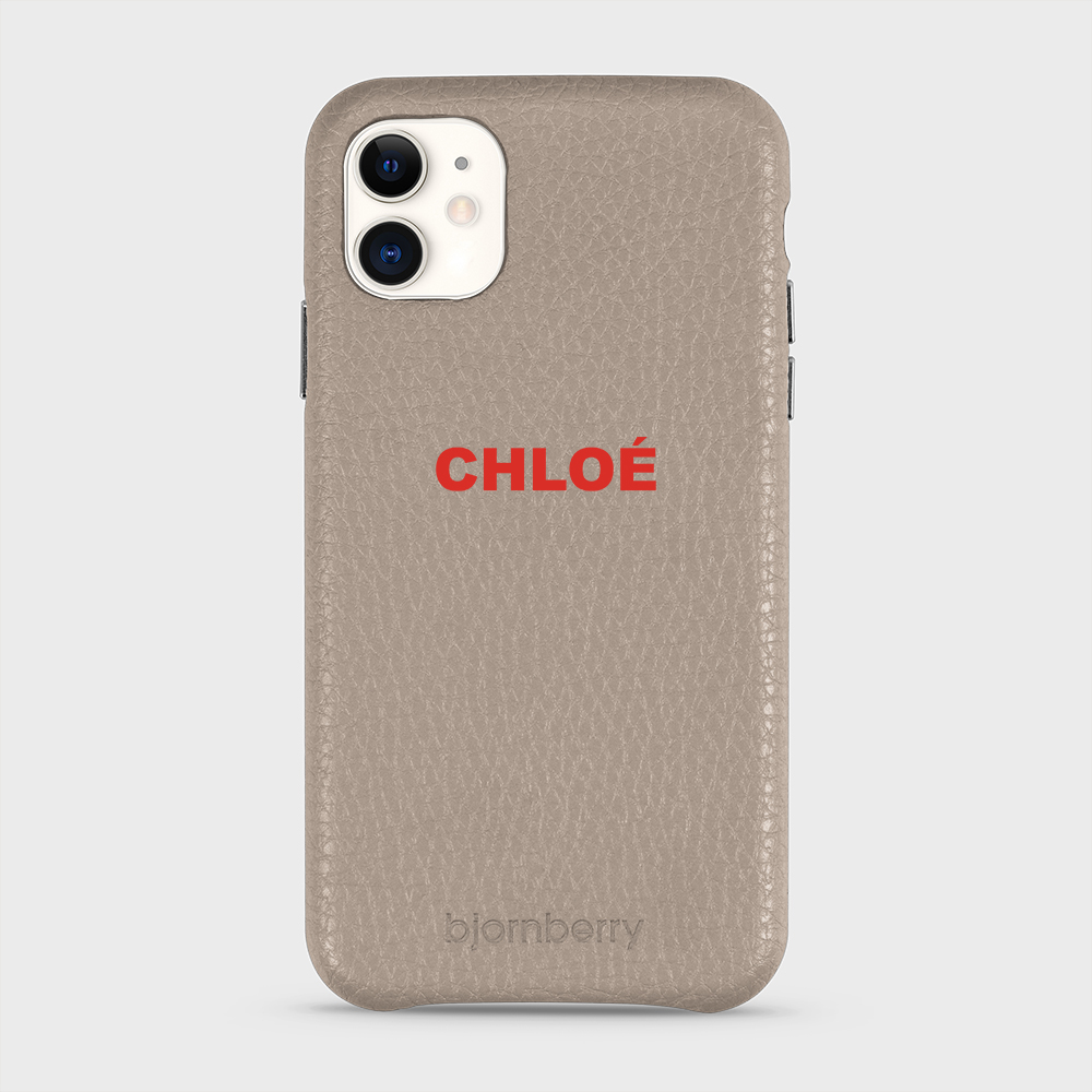 iPhone 11 Personalised Leather Case - Name - 10