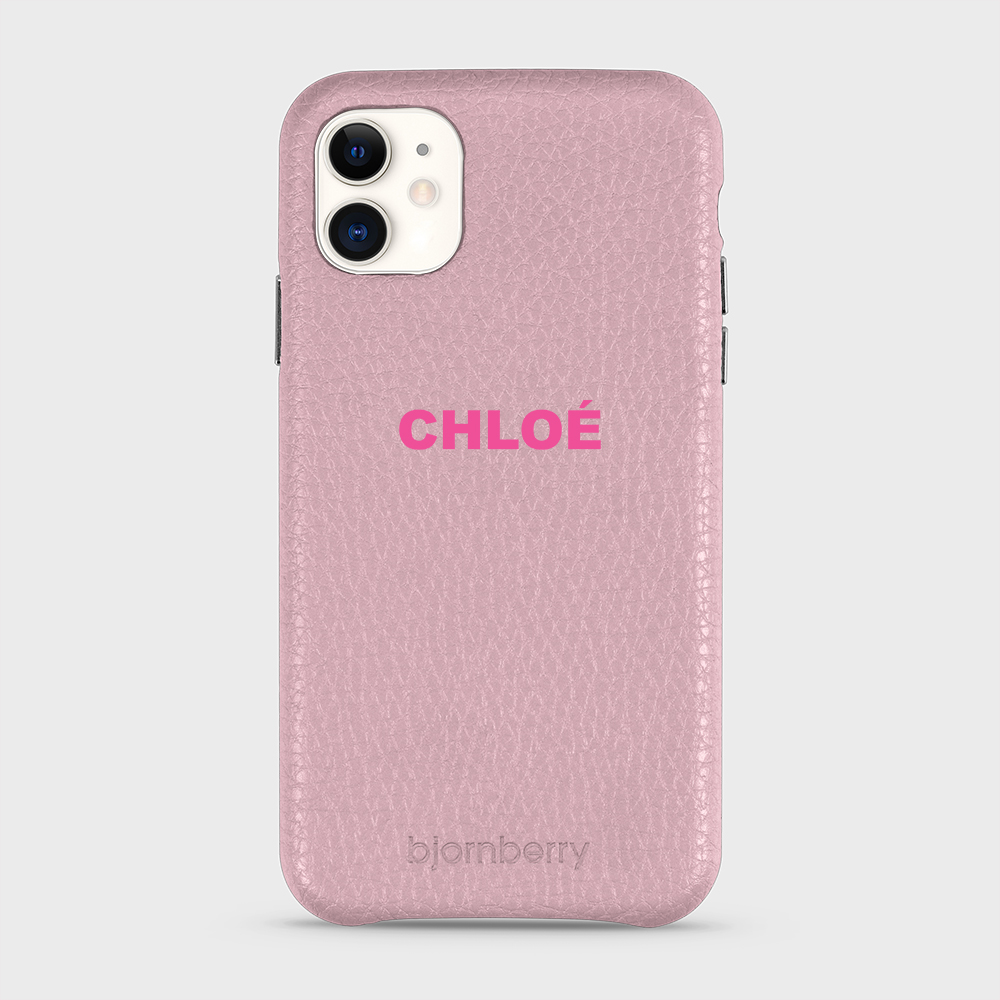 iPhone 11 Personalised Leather Case - Name - 23