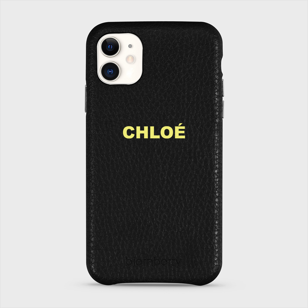iPhone 11 Personalised Leather Case - Name - 35