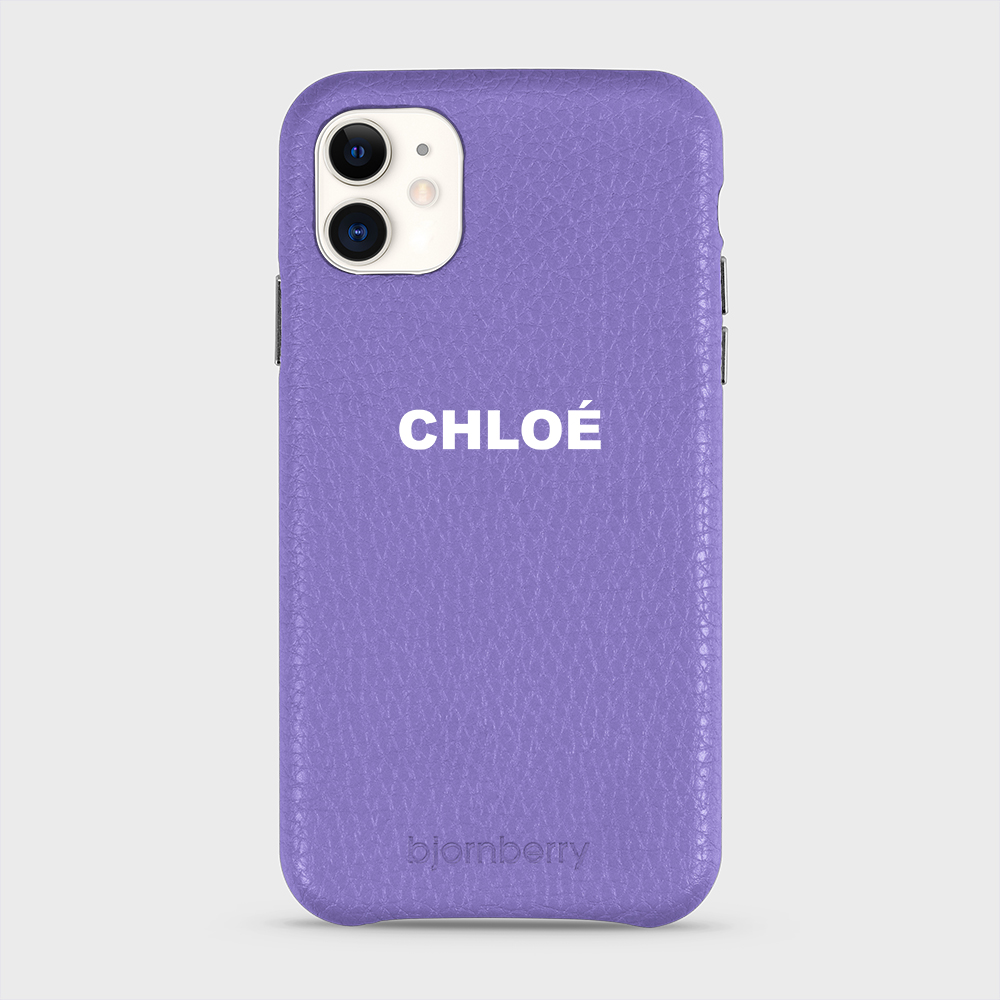 iPhone 11 Personalised Leather Case - Name - 20