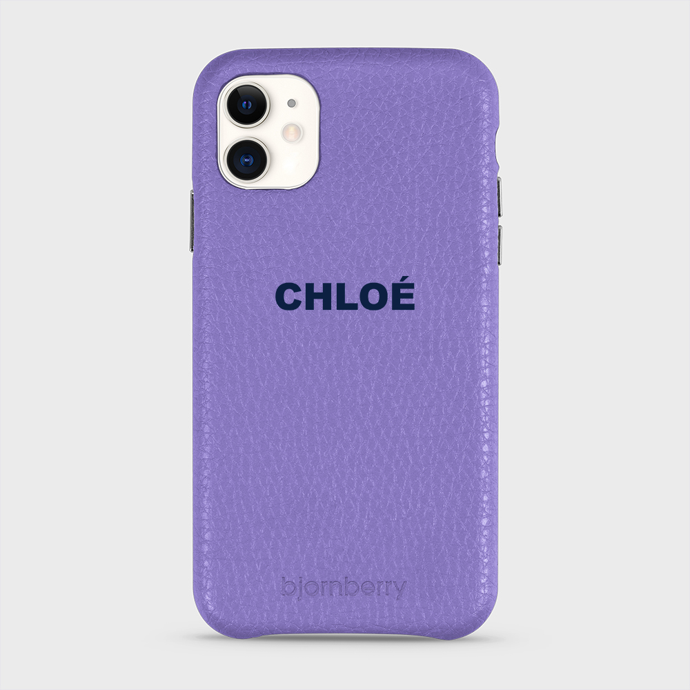 iPhone 11 Personalised Leather Case - Name - 15