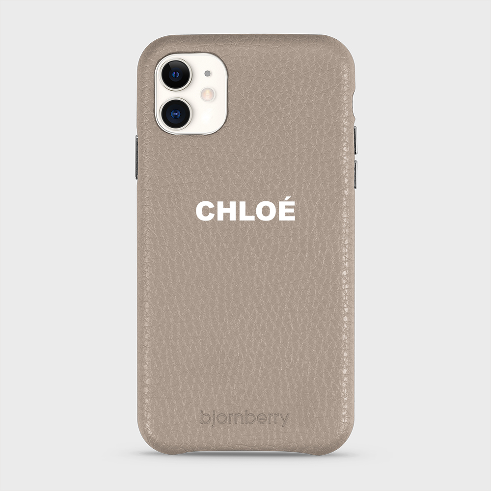 iPhone 11 Personalised Leather Case - Name - 12