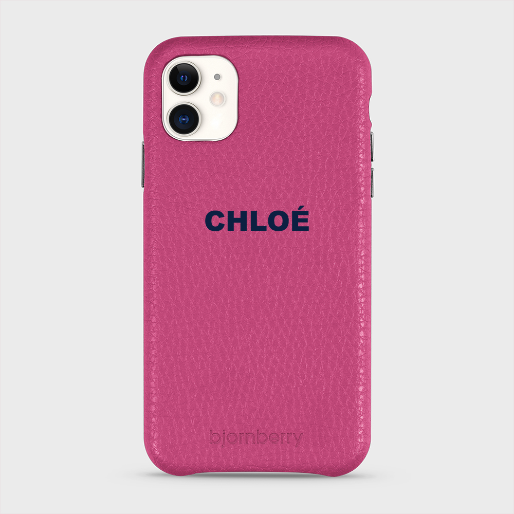 iPhone 11 Personalised Leather Case - Name - 7
