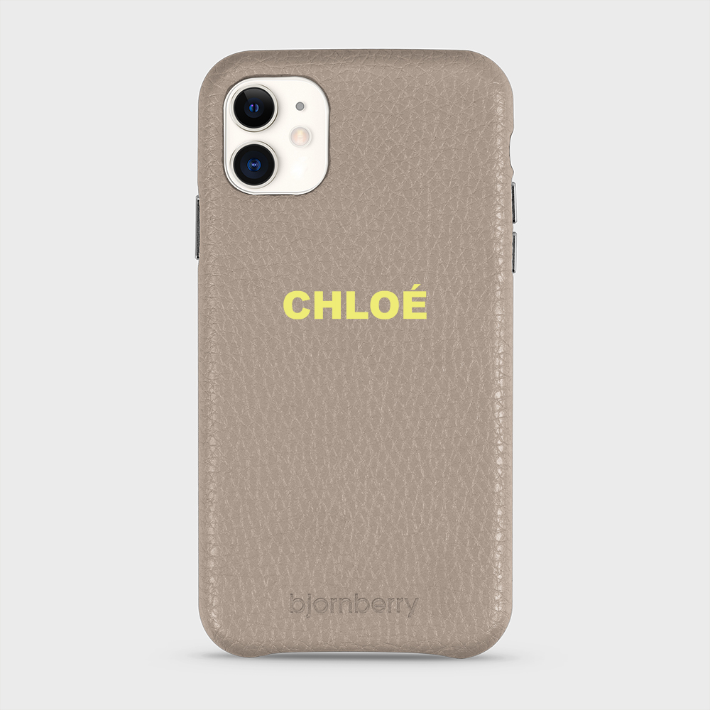 iPhone 11 Personalised Leather Case - Name - 13
