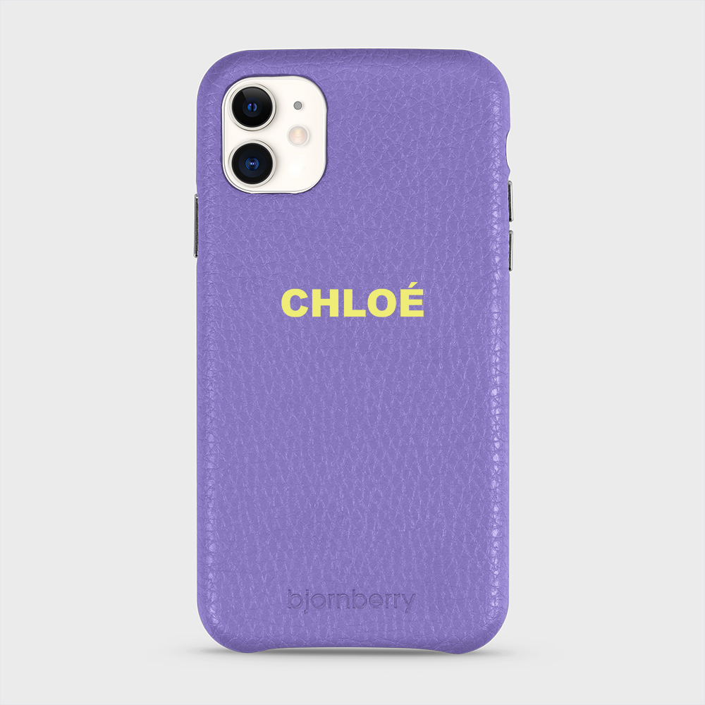 iPhone 11 Personalised Leather Case - Name - 21