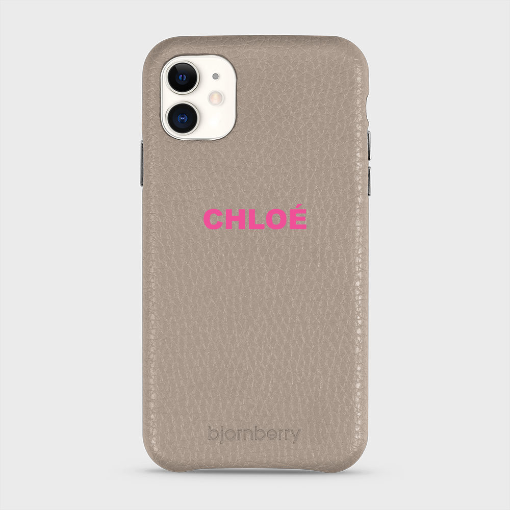 iPhone 11 Personalised Leather Case - Name - 8