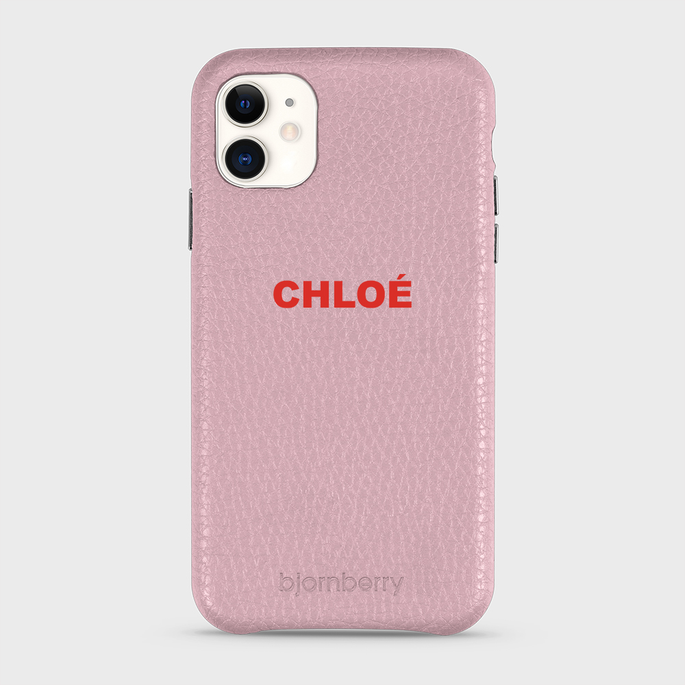 iPhone 11 Personalised Leather Case - Name - 25