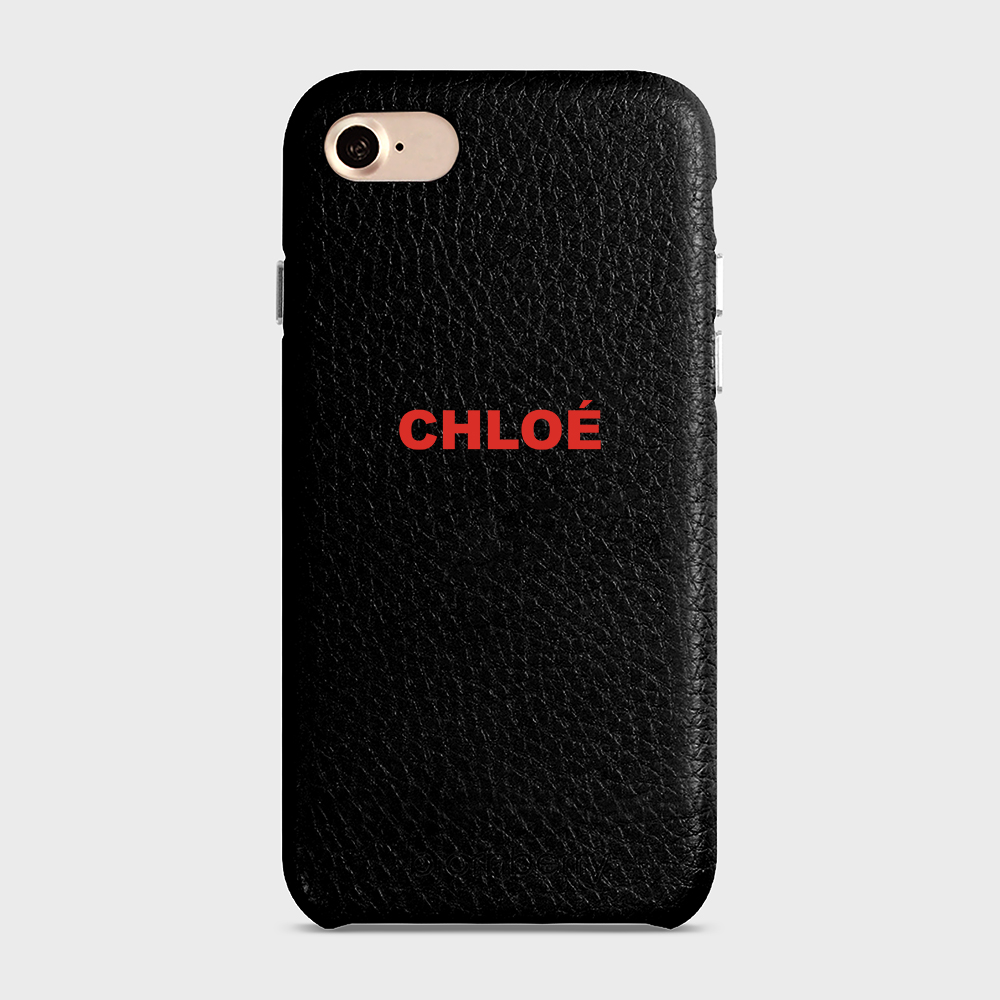 iPhone 7/8/SE (2022/2020)  Personalised Leather Case - Name - 3