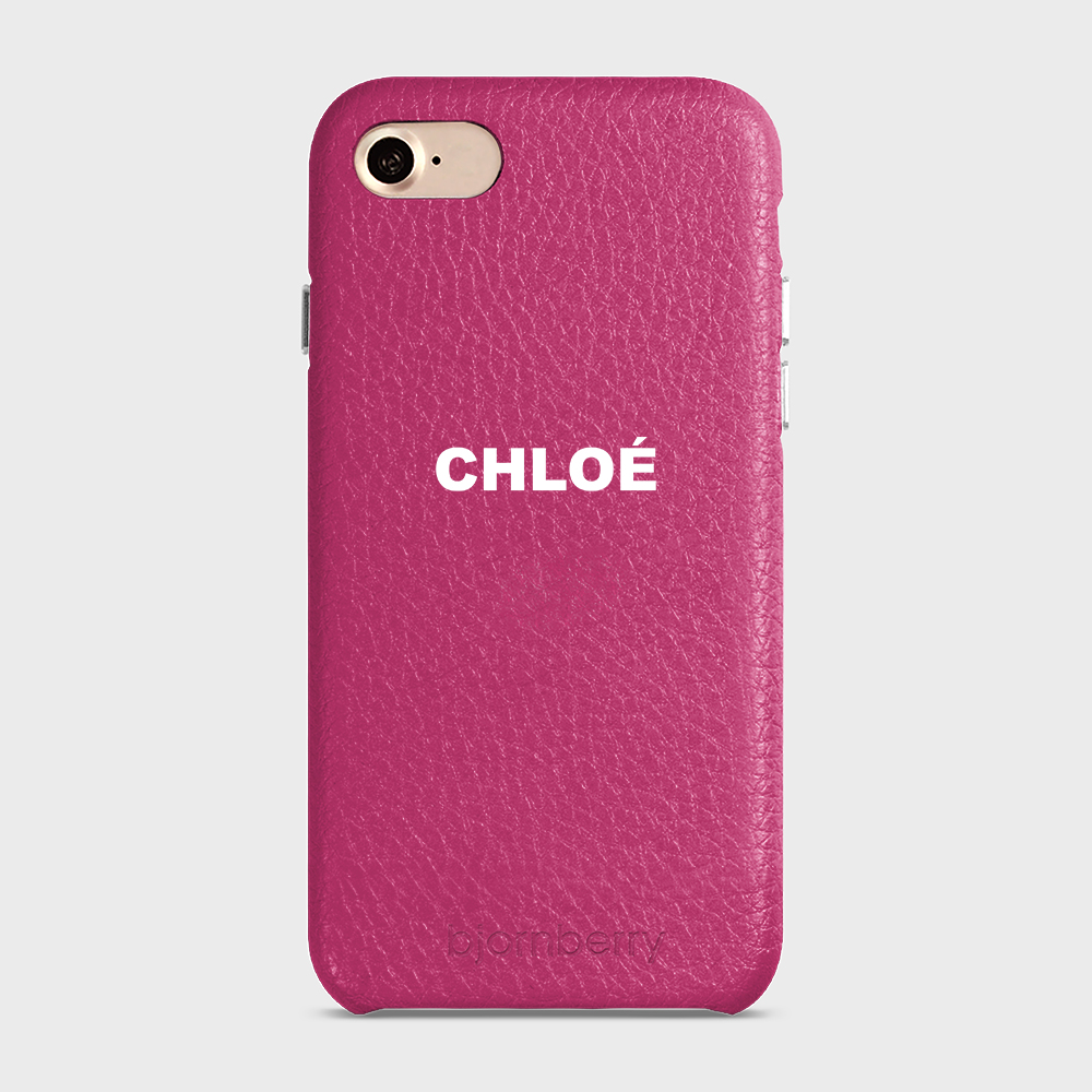 iPhone 7/8/SE (2022/2020)  Personalised Leather Case - Name - 32