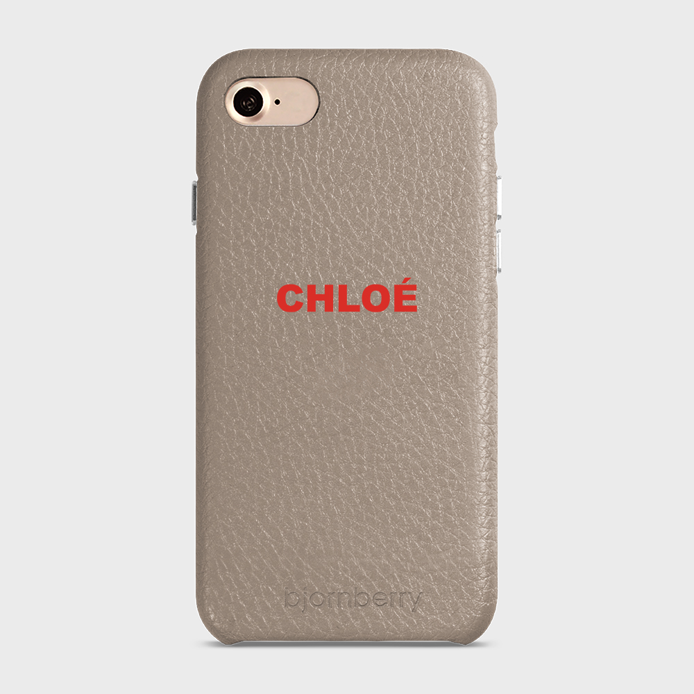 iPhone 7/8/SE (2022/2020)  Personalised Leather Case - Name - 37