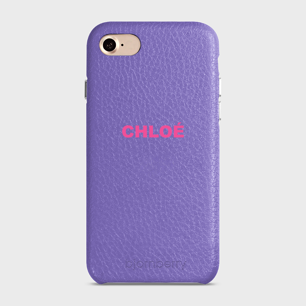 iPhone 7/8/SE (2022/2020)  Personalised Leather Case - Name - 15