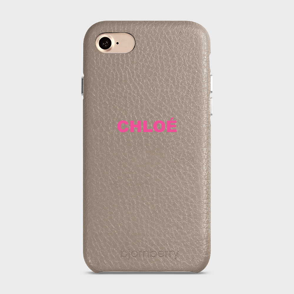 iPhone 7/8/SE (2022/2020)  Personalised Leather Case - Name - 42