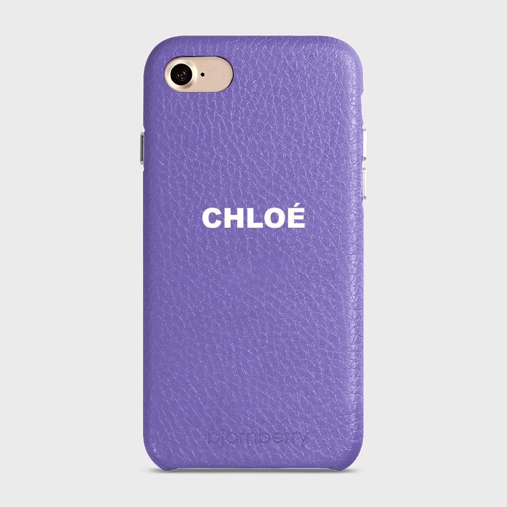 iPhone 7/8/SE (2022/2020)  Personalised Leather Case - Name - 19