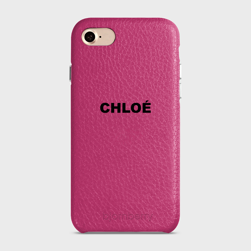 iPhone 7/8/SE (2022/2020)  Personalised Leather Case - Name - 31