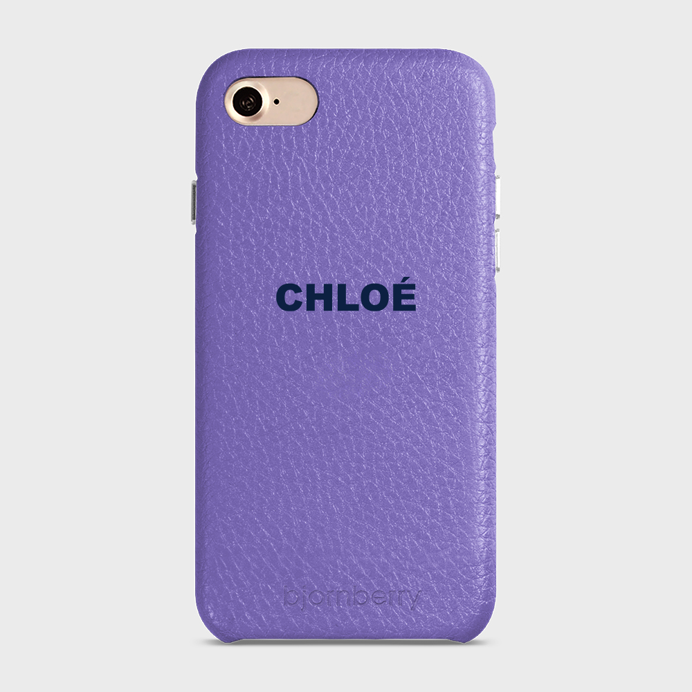 iPhone 7/8/SE (2022/2020)  Personalised Leather Case - Name - 21
