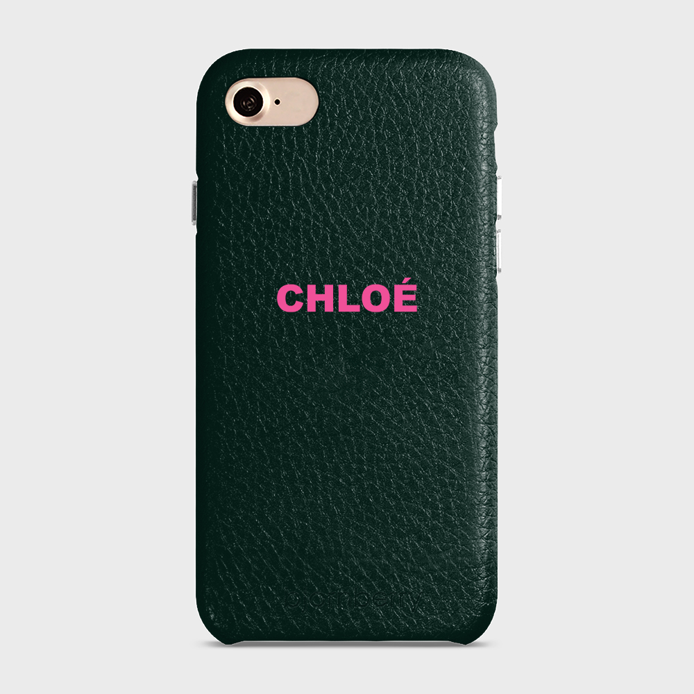 iPhone 7/8/SE (2022/2020)  Personalised Leather Case - Name - 27