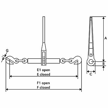 Kättingspännare 3/8 (9MM)