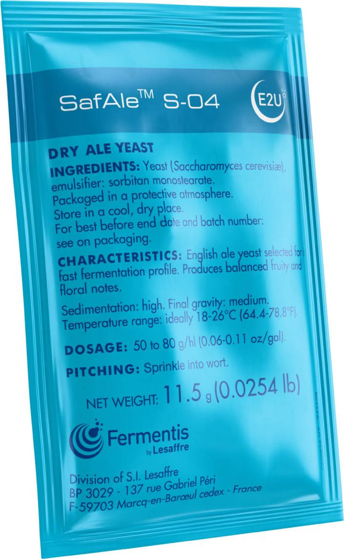 38-pack, Fermentis SafAle S-04, 11.5 g - 2