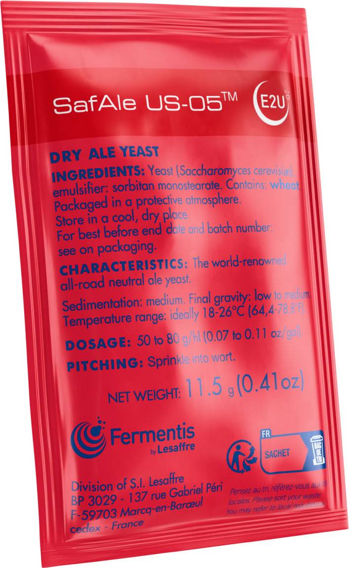 38-pack, Fermentis SafAle US-05, 11.5 g - 2