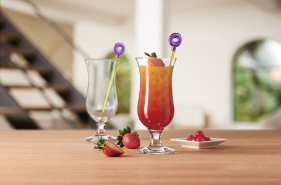 Bar Hurricane 2-pack Drinking glass with drinking stick - 2