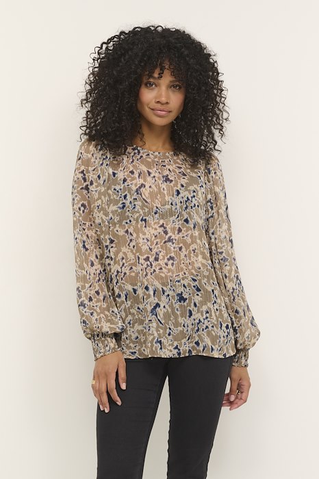 KAsunda Blouse FallenRock/Blue KAFFE - 4