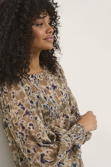 KAsunda Blouse FallenRock/Blue KAFFE - 2