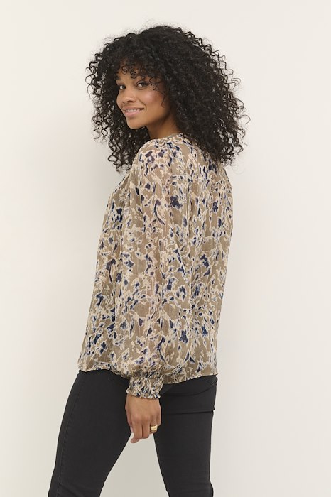 KAsunda Blouse FallenRock/Blue KAFFE - 5