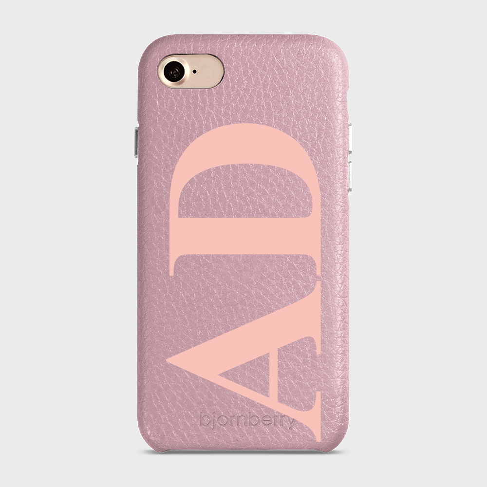 iPhone 7/8/SE (2022/2020) Personalised Leather Case - Large Initials - 11