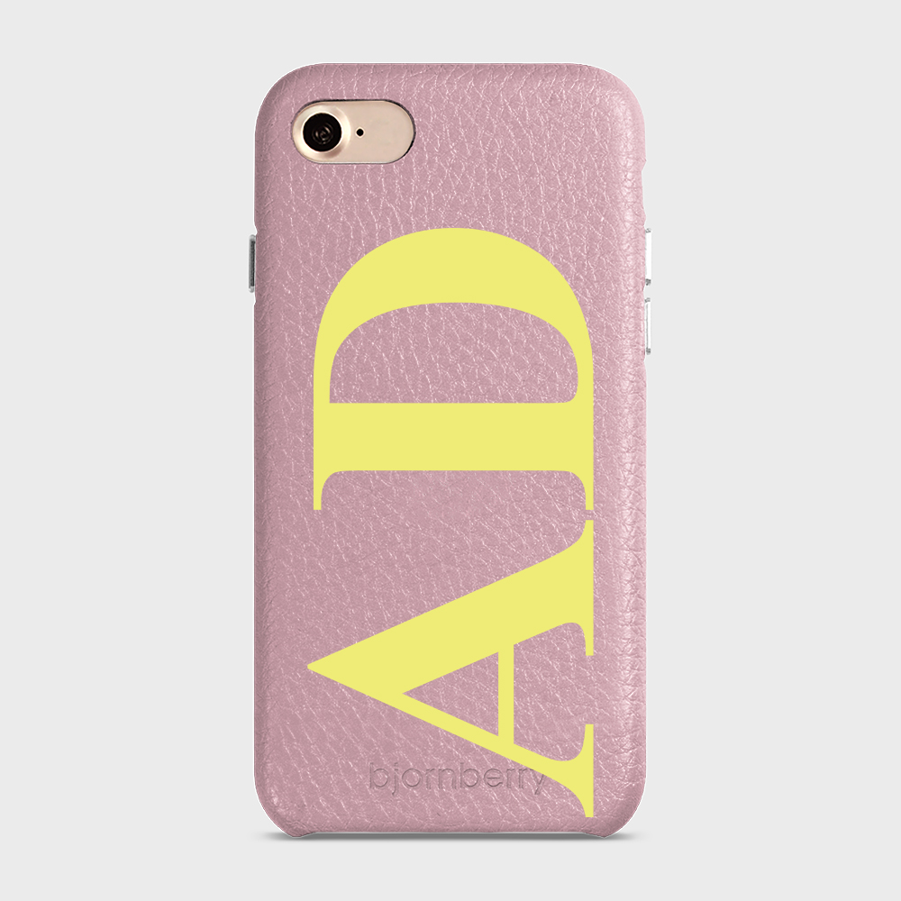 iPhone 7/8/SE (2022/2020) Personalised Leather Case - Large Initials - 15