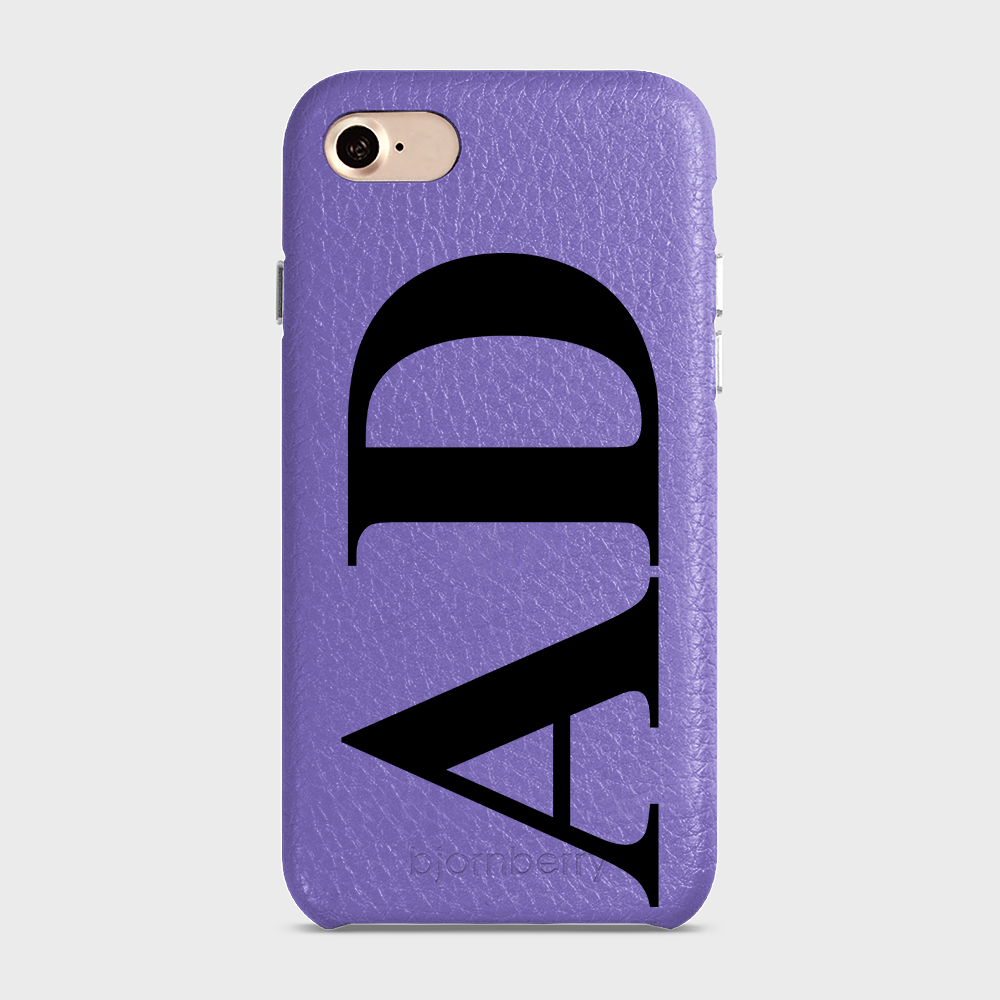 iPhone 7/8/SE (2022/2020) Personalised Leather Case - Large Initials - 20