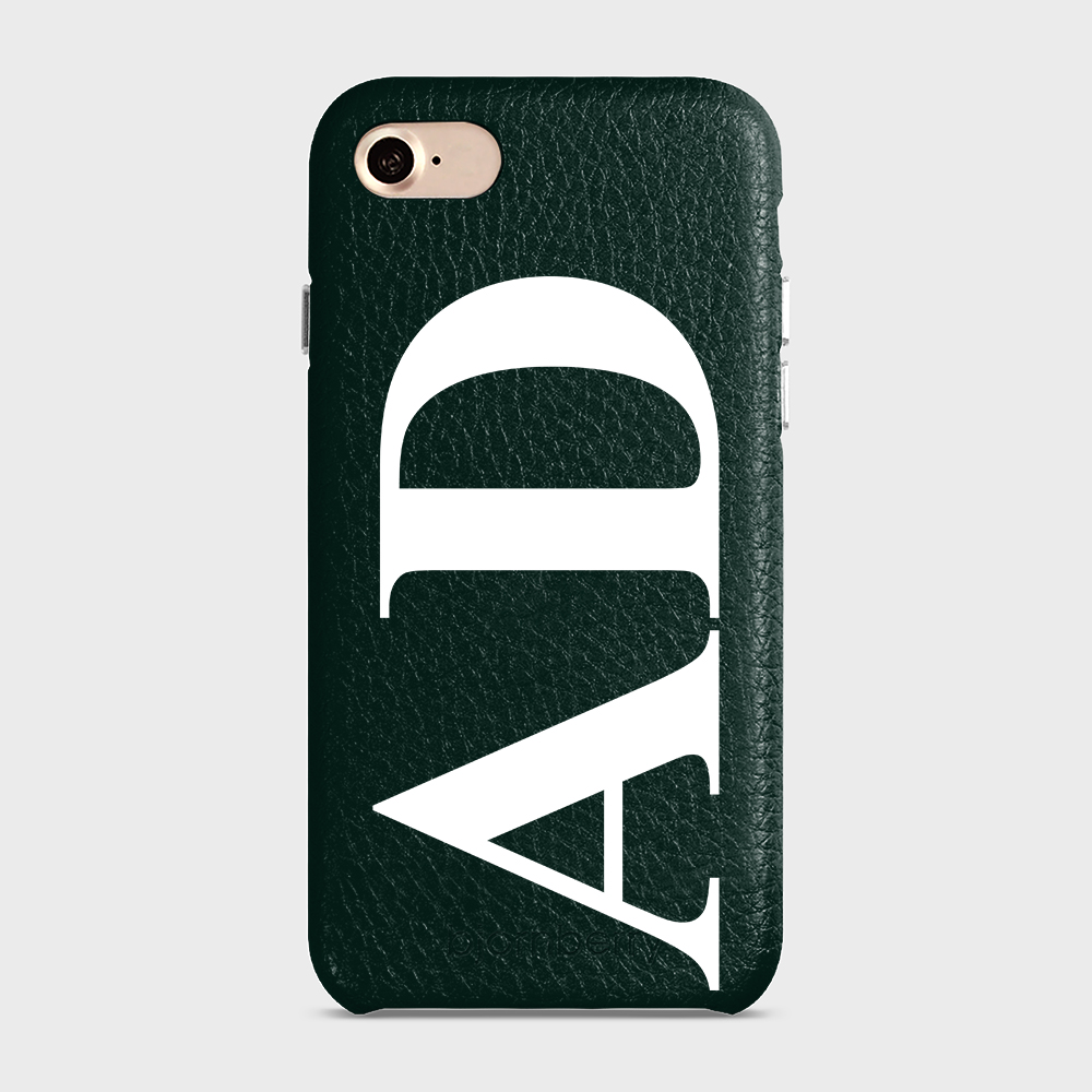 iPhone 7/8/SE (2022/2020) Personalised Leather Case - Large Initials - 28