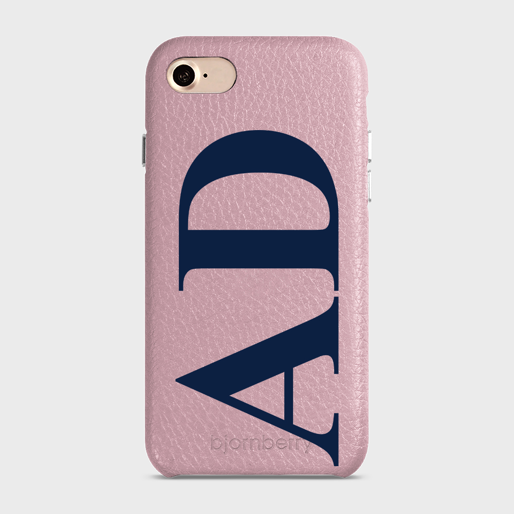 iPhone 7/8/SE (2022/2020) Personalised Leather Case - Large Initials - 9