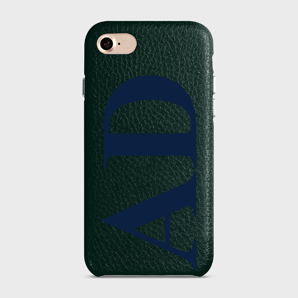 iPhone 7/8/SE (2022/2020) Personalised Leather Case - Large Initials - 23