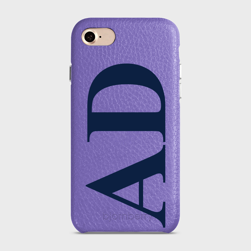 iPhone 7/8/SE (2022/2020) Personalised Leather Case - Large Initials - 16