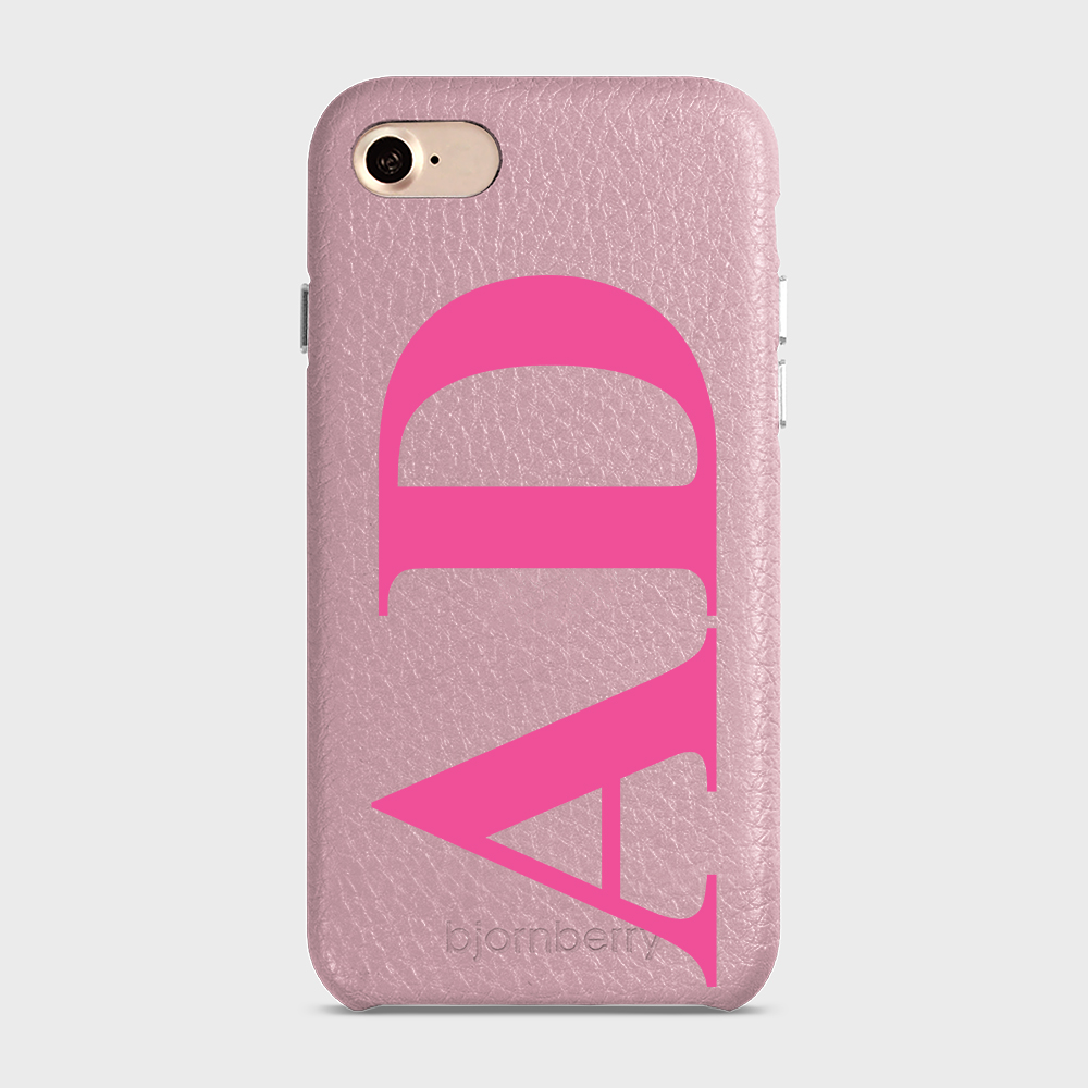 iPhone 7/8/SE (2022/2020) Personalised Leather Case - Large Initials - 10